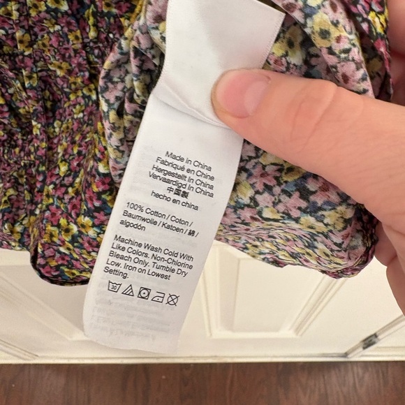 J.Crew Cinched-waist organic cotton top in Liberty® Busy Izzy fabric Size 10 - Picture 10 of 10